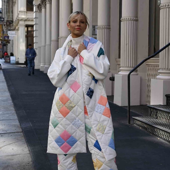 Colorful Patchwork Scarf - Picture 4 of 7